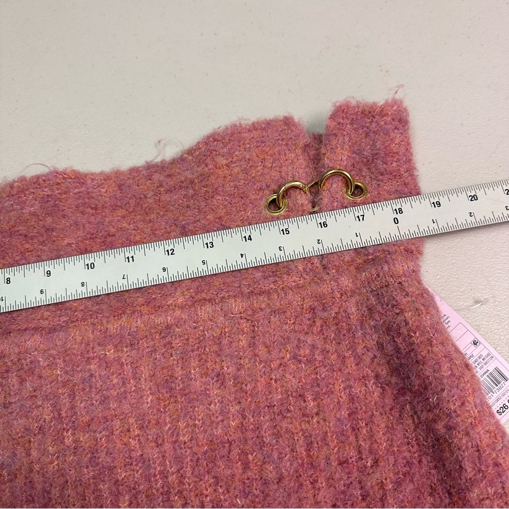 Wild Fable Wool Blend‎ Textured Pink Mini Skirt - Picture 5 of 6